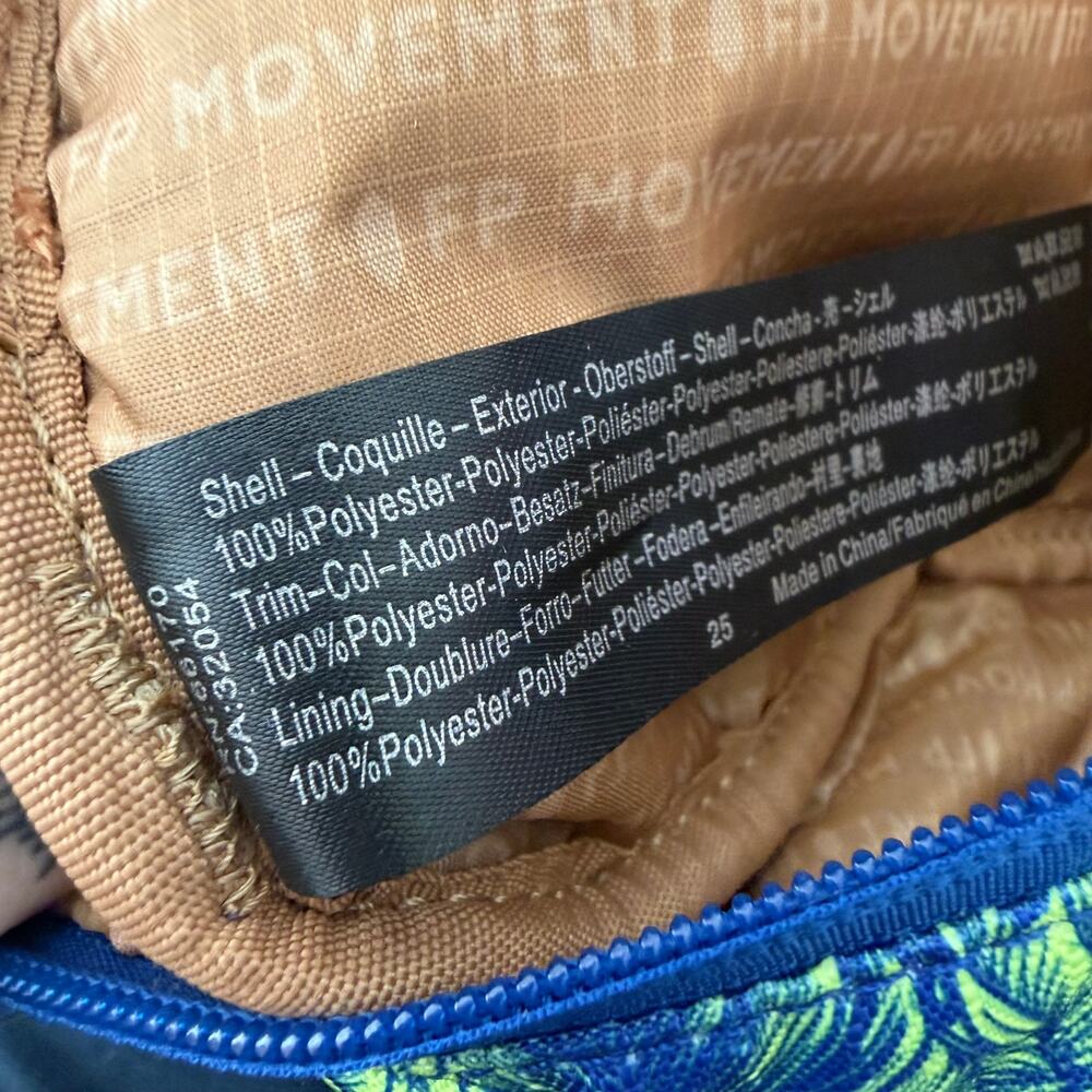 NEW Free People Movement FP Blue Woodblock Floral Happy Packer Cargo Sling Bag - Picture 13 of 13